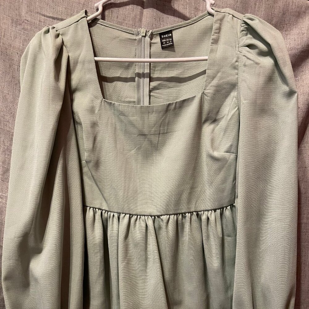 Womens Light Seafrom Green SHEIN Blouse